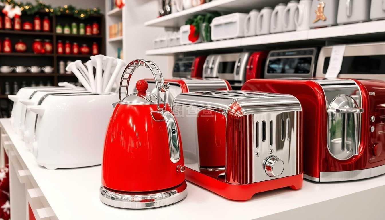 圣誕節(jié)時的家用電器店